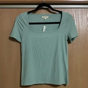 Madewell Ribbed Square neck top
